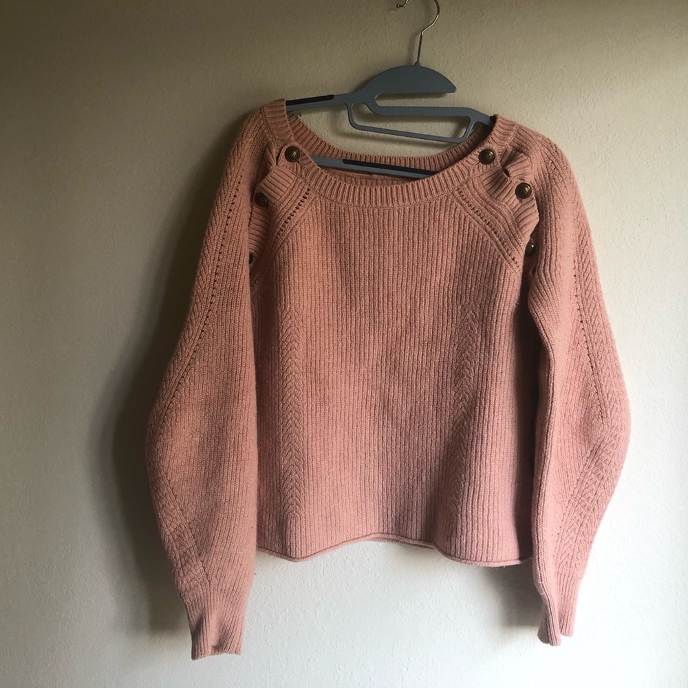 Ba&sh Pink Sweater Size 1 Daia Nude Lady Pullover